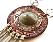 Hobo Jewelry - Hobo Necklace - Hippie Jewelry - Mixed Metals Neckpiece