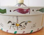 vintage carousel tin by Guildcraft