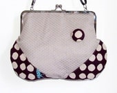 Beige / Cream , Eggplant and japanese Tote , Messenger Bag