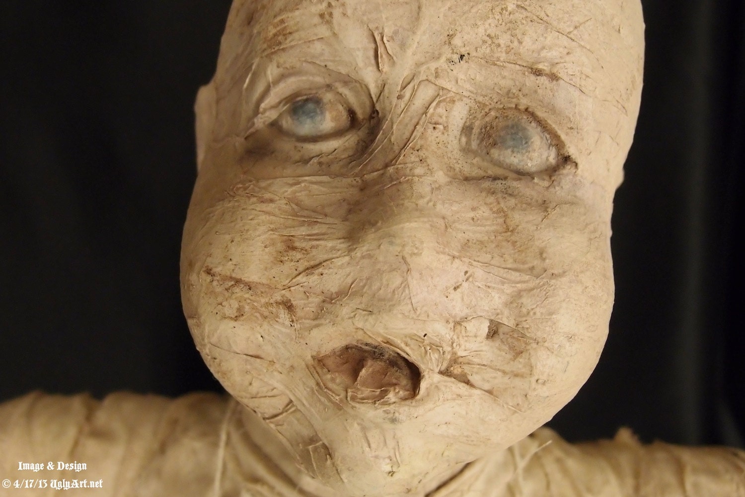 CollarBone 3 Foot Tall Mummy Art Doll by Ugly Shyla