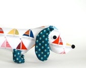 Nautical Nursery Decor Plush Wiener Dog Dachshund Toy SAILOR