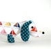 Nautical Nursery Decor Plush Wiener Dog Dachshund Toy SAILOR