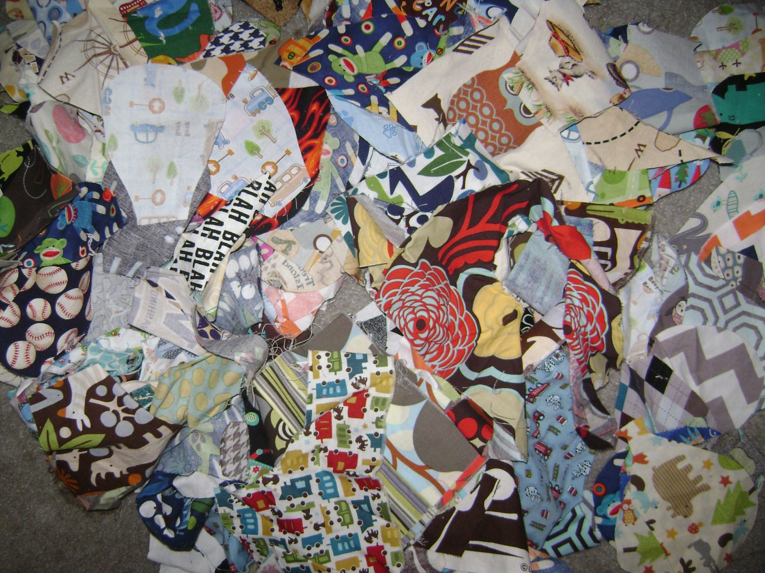 4 Pound Novelty Baby Kid Girl Boy Scrap Designer Cotton Fabric Lot Quilting Applique