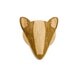 Wooden Badger Brooch laser cut nature woodland animal