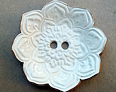 White Lotus Ceramic Ring  Bearer Bowl