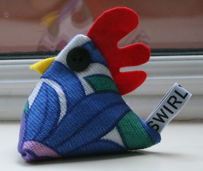 Betty the cheeky chicken pincushion/paperweight