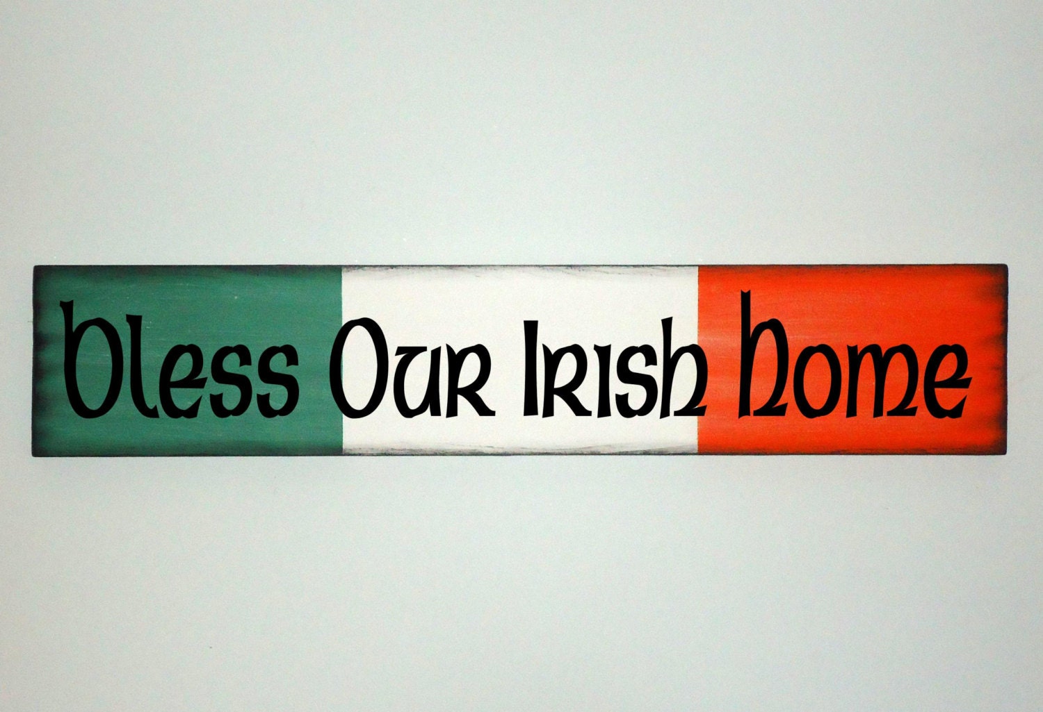Irish Wood Sign, Bless Our Irish Home  Wooden Plaque