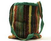 Woven Textile Shoulder Bag / Boho / Cross Body Shoulder Strap