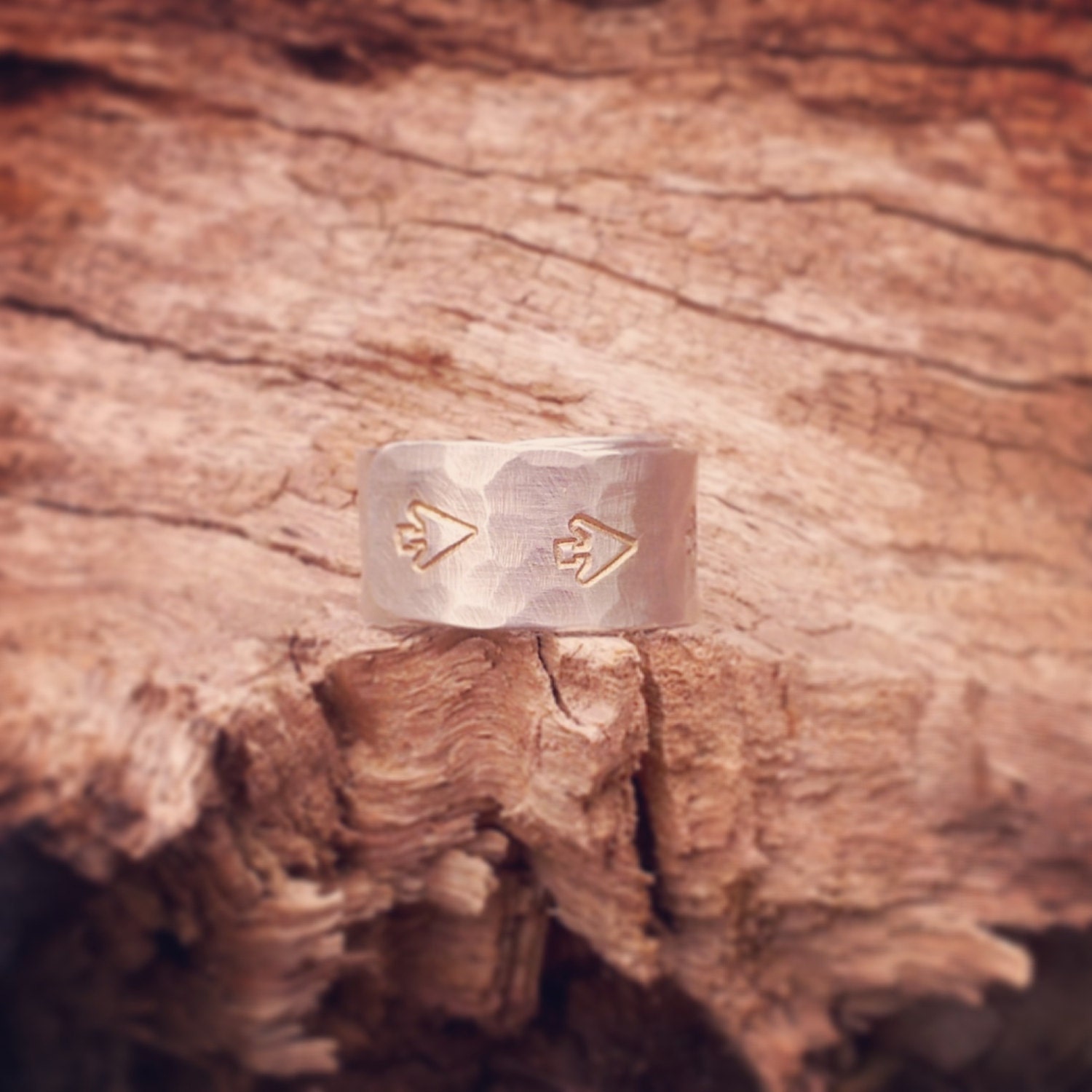 Silver Arrow Ring - THIS WAY - Tribal / Boho Arrowhead / Arrow Ring