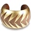 Gold Fishbone Cuff- One Size