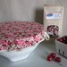 bowl cover - large, fits kitchenaid professional mixer bowl, or largest of pyrex nesting bowls- various colors
