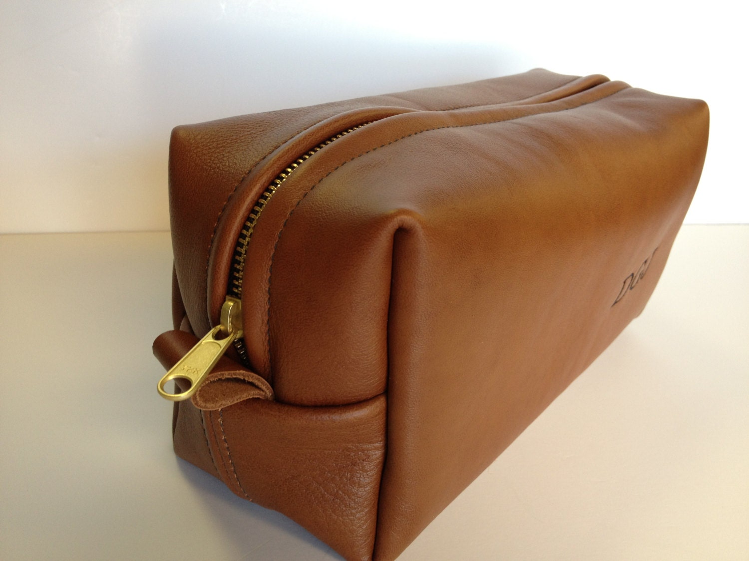 Personalized Wedding Gift for Groomsmen Gift LARGE Whiskey Leather HANDMADE Dopp Kit for Wedding Party