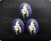 Danse Macabre in Blue A Fairy Cameo 40x30 Three Pieces