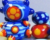 Fiesta Sampler--Handmade Lampwork Beads