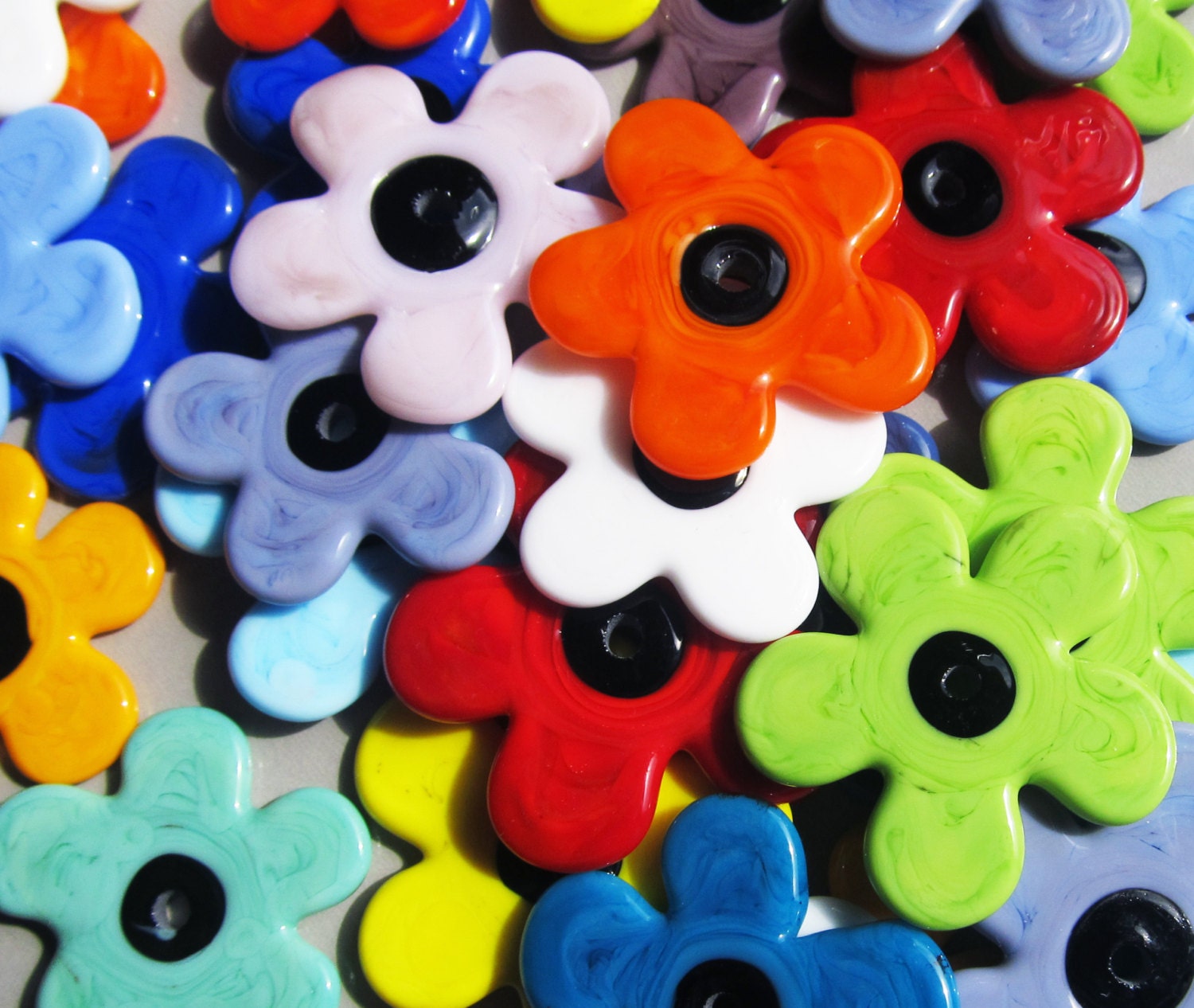 Fresh Flowers--Handmade Lampwork Beads