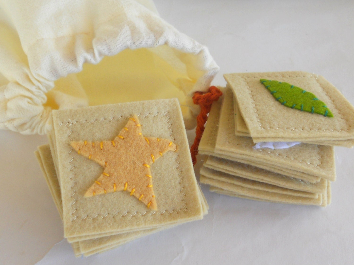 Eco Toy, Educational Toy Memory Game, All Natural and Eco Friendly, Waldorf Soft Plush Toy Set, SALE