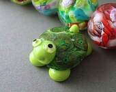 Loribeads - Just a Silly Little Turtle bead - SRA Handmade Lampwork