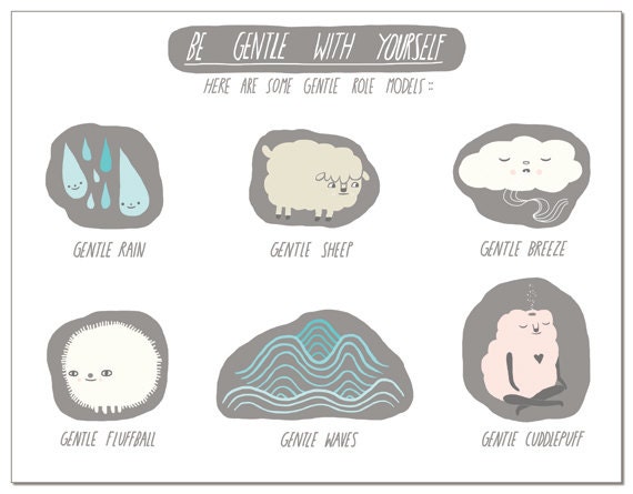 Be Gentle greeting card