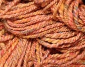 tangerine tango -- twisters handspun 2 ply 40 yards