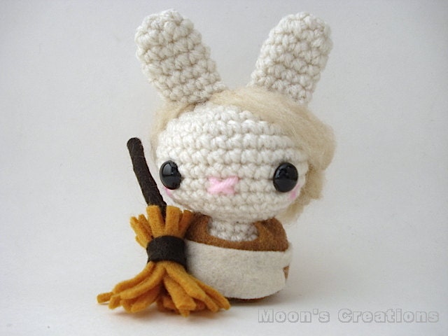 Cinderella Moon Bun - Amigurumi Bunny Rabbit Doll