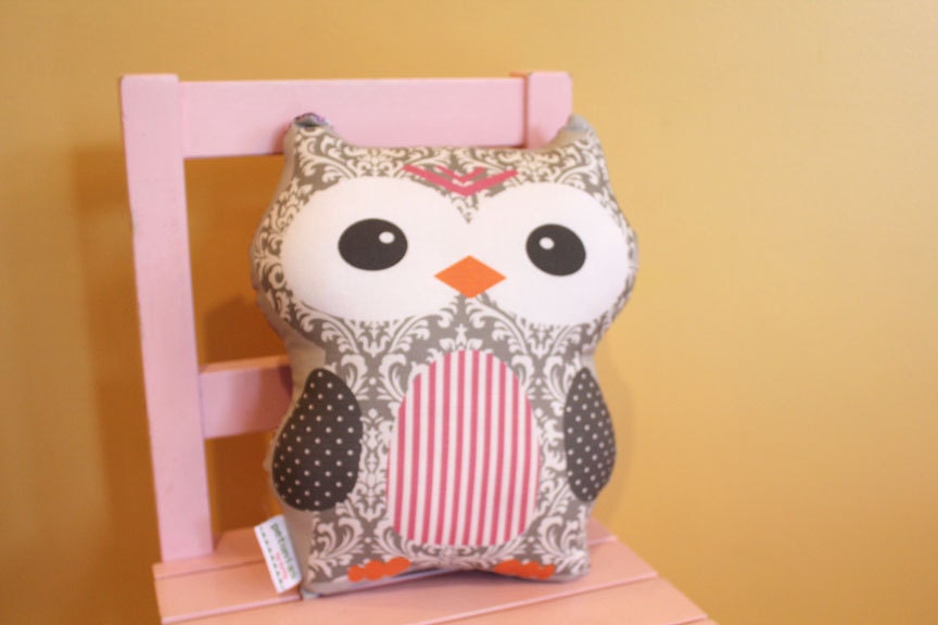 stuffed OWL PETUNIAS' Owl Pillow doll toy toddler baby kid child plush softie gift photo prop room decor unique cute present