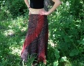 Long skirt low rise waist cotton handmade indian prints for women