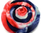 Lucy - Portuguese Merino Fiber -  hand dyed roving