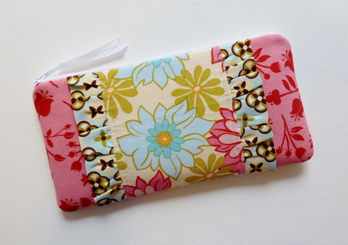 Cosmetic Case Zipper Pouch Makeup Bag Lei in Breeze Sandi Henderson Ginger Blossom