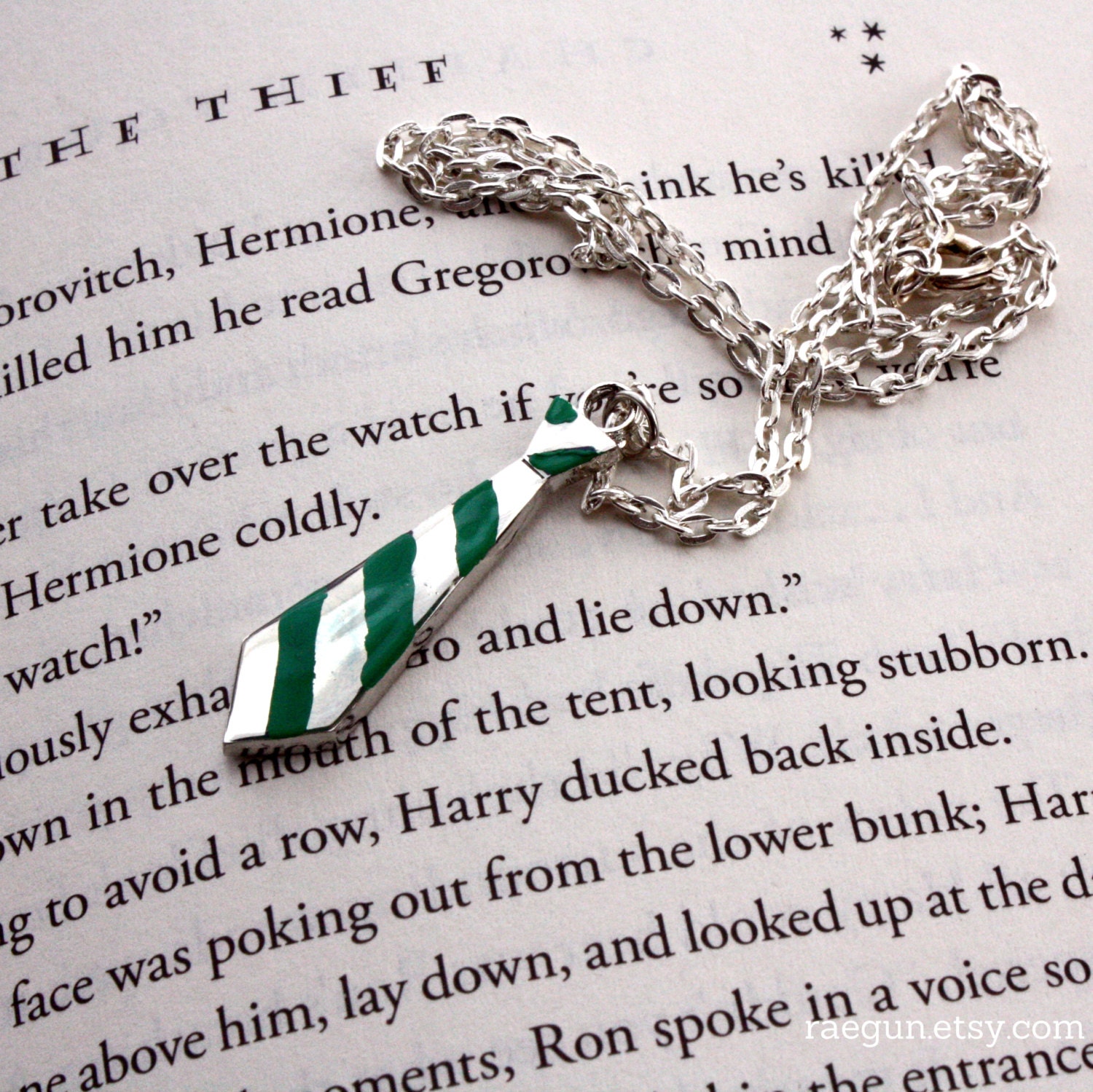 Harry Potter - Slytherin Neck Tie Necklace (or other houses)
