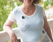 Women Vintage steampunk lace Tunic knit top  Custom size S To XL - Time Traveler