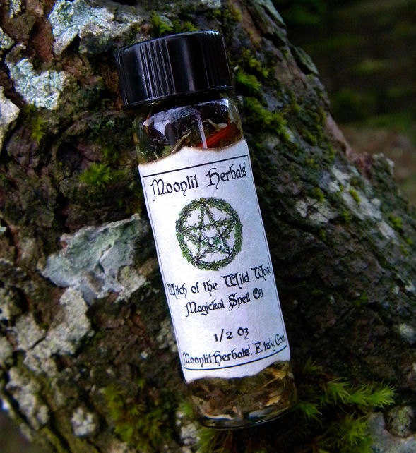 Witch of the Wild Wood Spell Oil - Earth Magick, Grounding, Communing with Faeries and Nature Spirits, Wisdom, Druidry