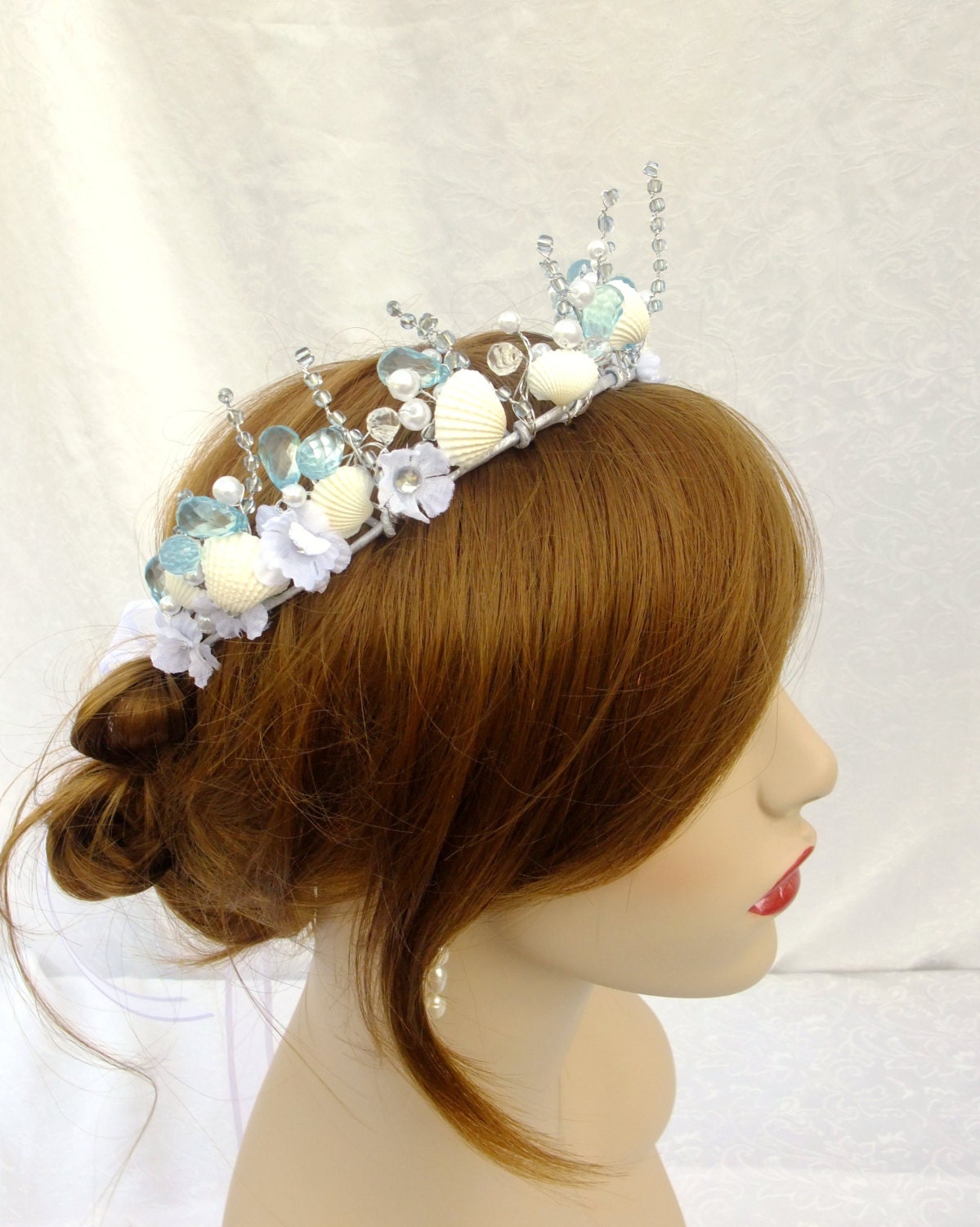 Mermaid Bridal Crown, Beach Bride, Beach Wedding, Bridal Crown, Bridal Headpiece, Seashell Crown, Ocean Nymph Crown - RuthNoreDesigns Mermaid Bridal Crown, Beach Bride, Beach Wedding, Bridal Crown, Bridal Headpiece, Seashell Crown, Ocean Nymph Crown - RuthNoreDesigns