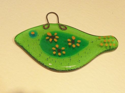 Glass Scandinavian style bird Free shipping - UK
