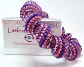 Purple Rain Cellini Spiral Beadwoven Bracelet