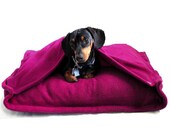 Eco Pet Bed - Recycled Pink Fleece