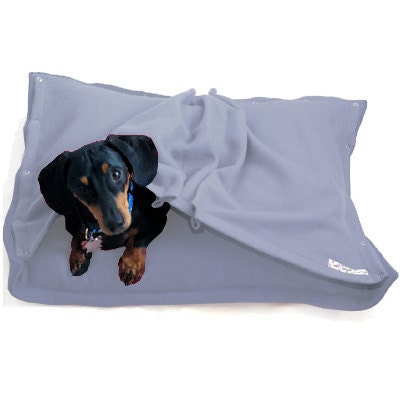 Eco Pet Bed - Recycled Sky Blue Fleece