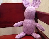 Light Purple Baby Bunny Rabbit Knitted Toy Decoration
