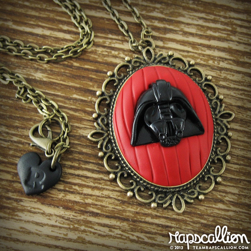 Darth Vader Inspired Cameo Necklace