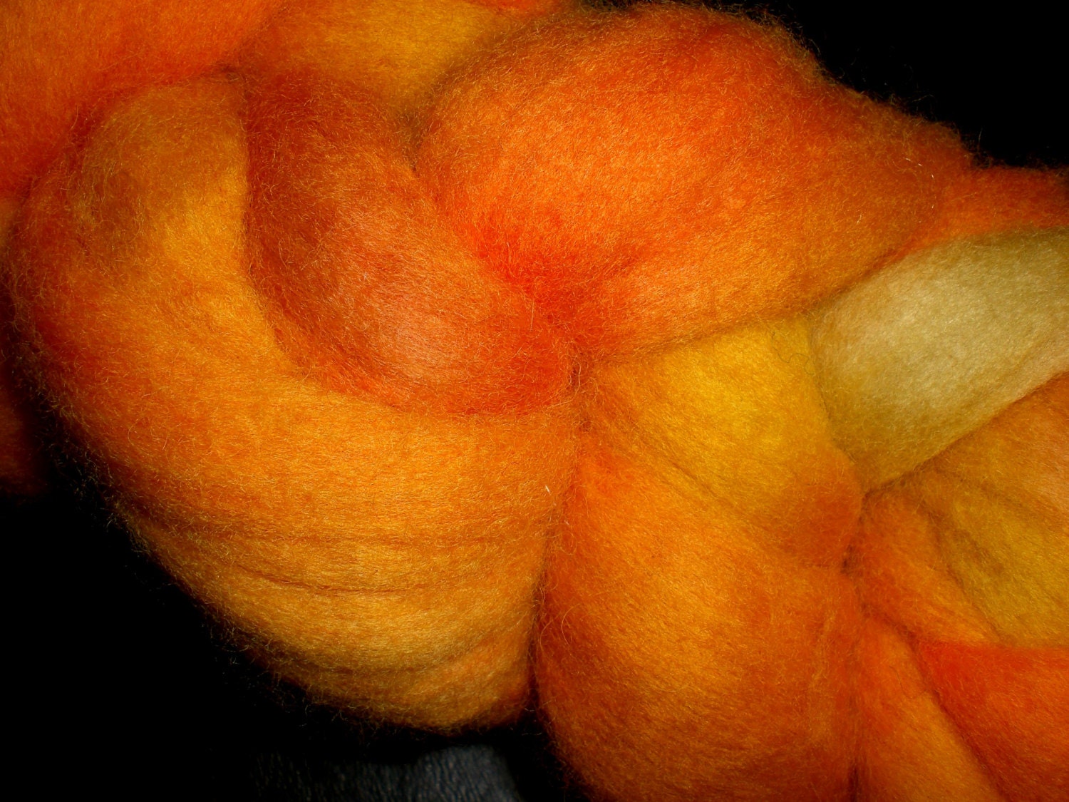 Polwarth Wool Top - Autumn Vineyards