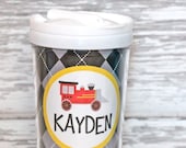 personalized train everlasting toddler tumbler with straw
