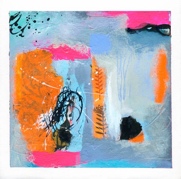 Blue Abstract Painting - Abstract on Paper - Original Abstract - Abstract Art - Abstract Painting