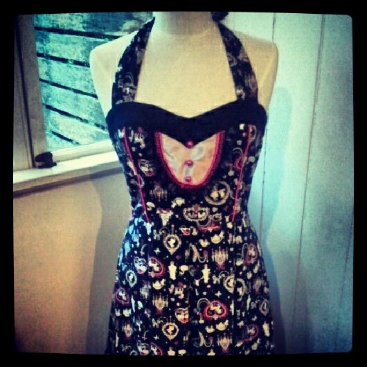 High Tea with Alice  halter dress  Lolita/rockabilly/kawaii