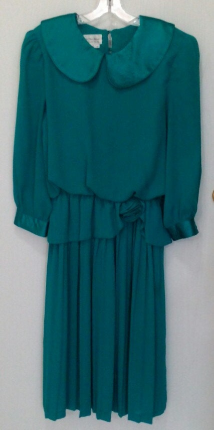 Womens Vintage Teal  Party Dress Size 8 10 12 14 16 Costume