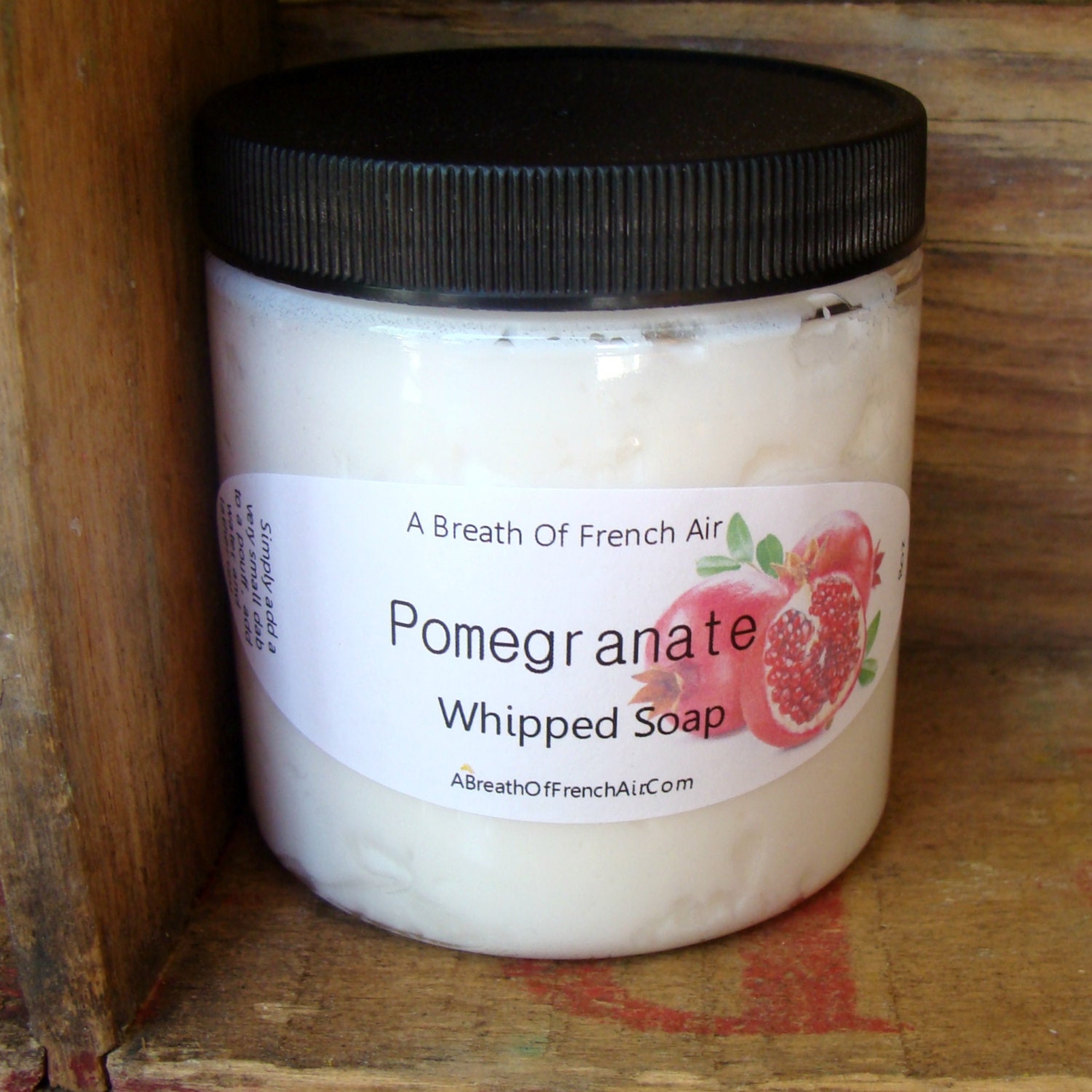 Pomegranate Soap Whipped Shaving Vegan Shower - Paraben & SLS Free