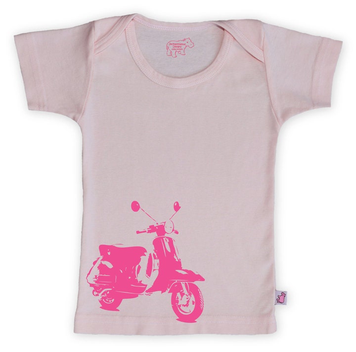 Light Pink Motor Scooter T-shirt