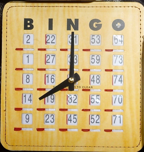 Bingo wall clock