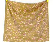 Nani Iro Japanese Fabric Little Letter A/W 2012 - metallic pink on latte