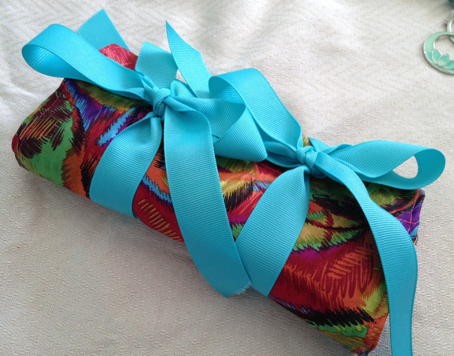 Luxury Silk Jewelry Travel Case - Rio de Janerio