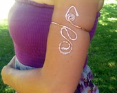 Hammered Funky Copper Armband, Armlet, Arm Jewelry, Arm Cuff