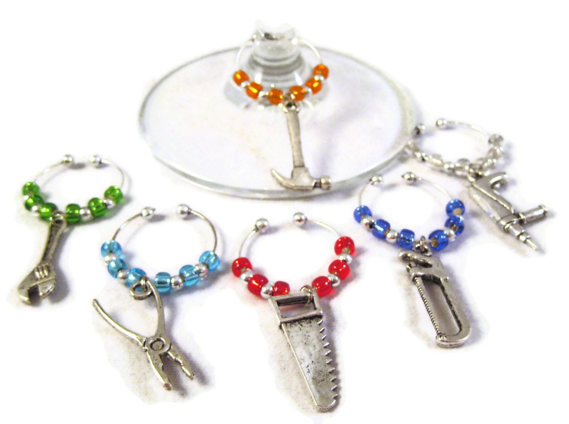 Tool Wine Charms for the DIY-er FREE SHIPPING